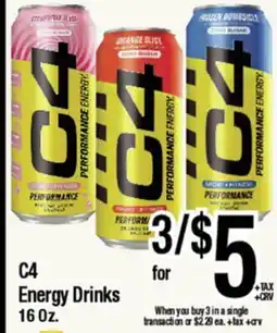 Big Saver Foods C4 Energy Drinks offer