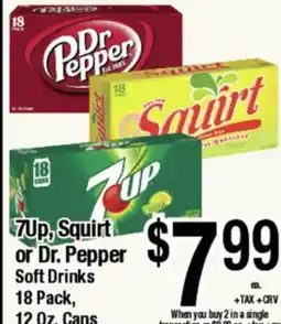 Big Saver Foods 7Up, Squirt or Dr. Pepper Soft Drinks offer