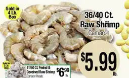Big Saver Foods 41/50 CL Peeled & Deveined Raw Shrimp offer