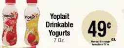 Big Saver Foods Yoplait Drinkable Yogurts offer
