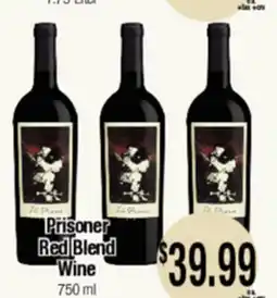 Big Saver Foods Prisoner Red Blend Wine offer