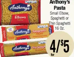 Big Saver Foods Anthony's Pasta offer