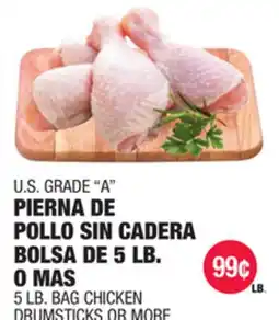 Carnicerias Jimenez U.S. GRADE A PIERNA DE POLLO SIN CADERA BOLSA DE 5 LB. O MAS offer