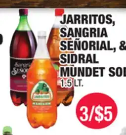 Carnicerias Jimenez JARRITOS, SANGRIA SEÑORIAL, & SIDRAL MUNDET offer