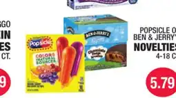 Carnicerias Jimenez POPSICLE OR BEN & JERRY'S NOVELTIES offer