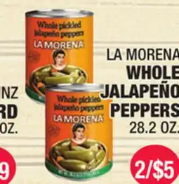 Carnicerias Jimenez LA MORENA WHOLE JALAPEÑO PEPPERS offer