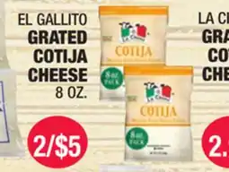 Carnicerias Jimenez EL GALLITO GRATED COTIJA CHEESE offer