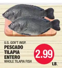 Carnicerias Jimenez U.S. GOV'T INSP. PESCADO TILAPIA ENTERO offer