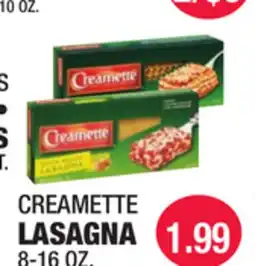 Carnicerias Jimenez CREAMETTE LASAGNA offer