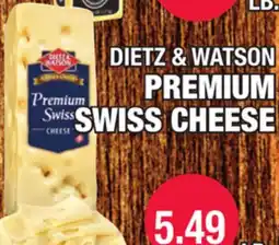 Carnicerias Jimenez DIETZ & WATSON PREMIUM SWISS CHEESE offer