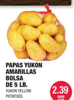 Carnicerias Jimenez PAPAS YUKON AMARILLAS BOLSA DE 5 LB offer