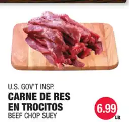 Carnicerias Jimenez U.S. GOV'T INSP. CARNE DE RES EN TROCITOS offer