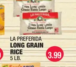 Carnicerias Jimenez LA PREFERIDA LONG GRAIN RICE offer