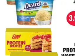 Carnicerias Jimenez DEAN'S ICE CREAM HOMEGROWN AND EGGGO PROTEIN WAFFLES offer