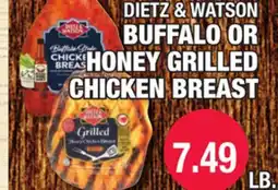 Carnicerias Jimenez DIETZ & WATSON BUFFALO OR HONEY GRILLED CHICKEN BREAST offer
