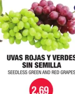 Carnicerias Jimenez UVAS ROJAS Y VERDES SIN SEMILLA offer