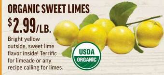 Central Market Organic Sweet Limes offer
