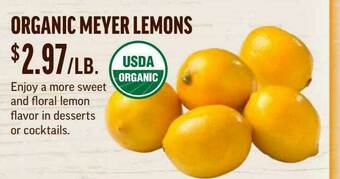 Central Market Organic Meyer Lemons offer