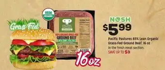 Grocery Outlet Pacific Pastures 85% Lean Organic Grass-fed Ground Beef, 16 Oz. offer