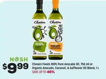 Grocery Outlet Chosen Foods 100% Pur Avocado Oil, 750 Ml Or Organic Avocado, Coconut, & Safflower Oil Blend, 1 L offer