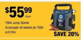 Napa 700a Jump Starter offer