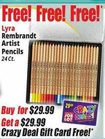 Ocean State Job Lot Lyra Rembrandt Artist Pencils offer