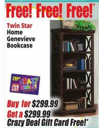 Ocean State Job Lot Twin Star Home Genevieve Bookcase offer