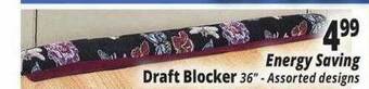 Ocean State Job Lot Energy Saving Draft Blocker offer