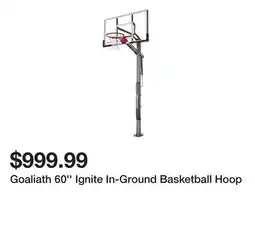 Dick's Sporting Goods Goaliath 60'' Ignite In-Ground Basketball Hoop offer