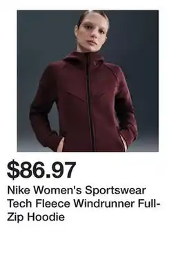 Dick's Sporting Goods Nike Women's Sportswear Tech Fleece Windrunner Full-Zip Hoodie offer