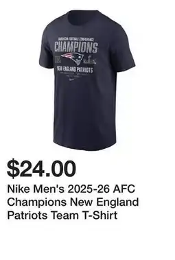 Dick's Sporting Goods Nike Men's 2025-26 AFC Champions New England Patriots Team T-Shirt offer