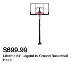 Dick's Sporting Goods Lifetime 54 Legend In-Ground Basketball Hoop offer