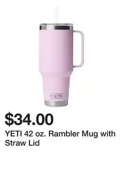 Dick's Sporting Goods YETI 42 oz. Rambler Mug with Straw Lid offer