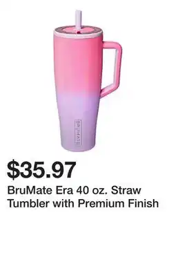 Dick's Sporting Goods BruMate Era 40 oz. Straw Tumbler with Premium Finish offer