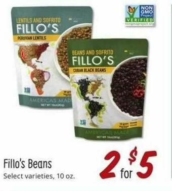 Sprouts Farmers Market Fillo's Beans offer