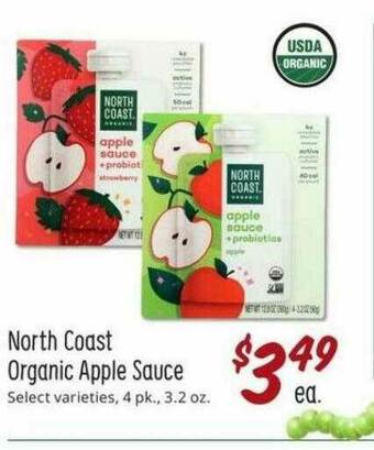 Sprouts Farmers Market North Coast Organic Apple Sauce offer