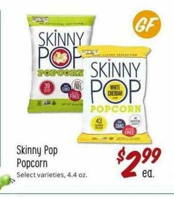 Sprouts Farmers Market Skinny Pop Popcorn offer