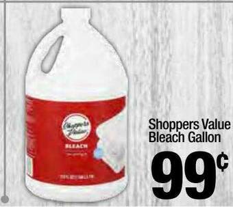 Super King Markets Shoppers Value Bleach Gallon offer