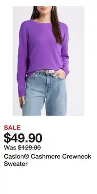 Nordstrom Caslon Cashmere Crewneck Sweater offer