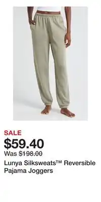 Nordstrom Lunya Silksweats Reversible Pajama Joggers offer