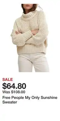 Nordstrom Free People My Only Sunshine Sweater offer