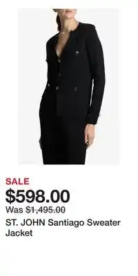 Nordstrom ST. JOHN Santiago Sweater Jacket offer