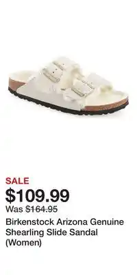 Nordstrom Birkenstock Arizona Genuine Shearling Slide Sandal (Women) offer