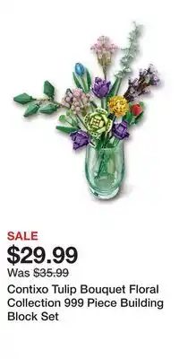 Kohl's Contixo Tulip Bouquet Floral Collection 999 Piece Building Block Set offer