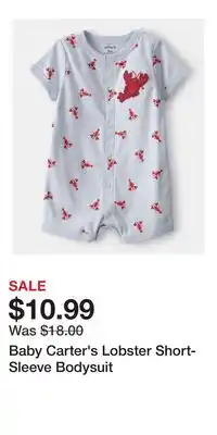 Kohl's Baby Carter's Lobster Short-Sleeve Bodysuit offer