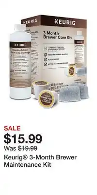 Kohl's Keurig 3-Month Brewer Maintenance Kit offer