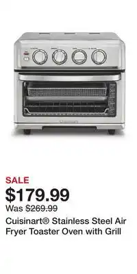 Kohl's Cuisinart Stainless Steel Air Fryer Toaster Oven with Grill offer