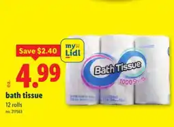 Lidl bath tissue offer