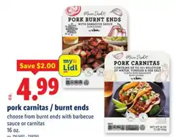 Lidl pork carnitas/burnt ends offer