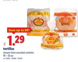 Lidl tortillas offer